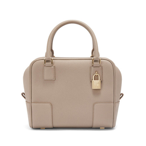 LOEWE/罗意威 22年新款Amazona19系列 女士沙色粒面牛皮革方形金属挂锁肩背斜挎手提包A039N10X10-2150