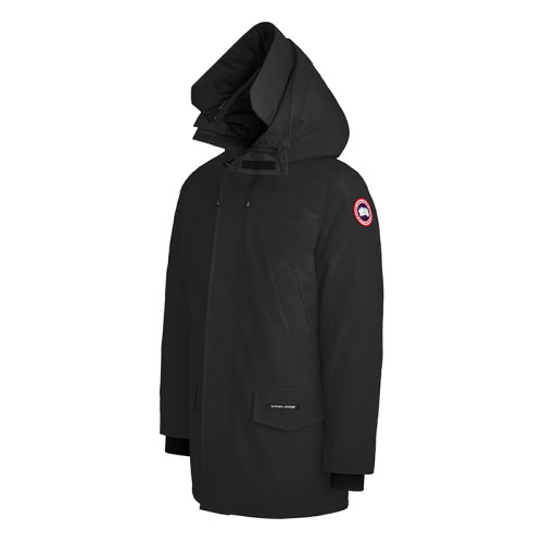 CANADA GOOSE/加拿大鹅   LANGFORD系列 男士黑色连帽饰边防风派克大衣2062MT-NOIR