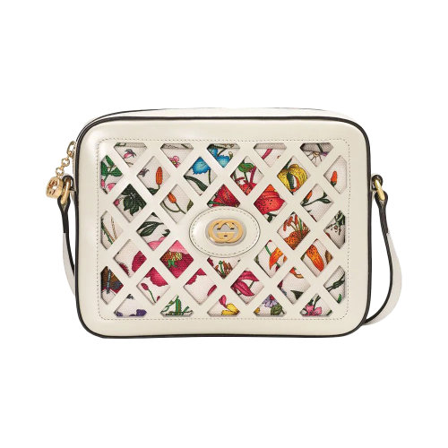 GUCCI/古驰 女士拼色皮革斜挎包单肩包 550132-0ZAAX-8599