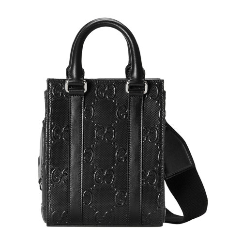 GUCCI/古驰 GG印花压纹迷你托特包 6960101W3CN