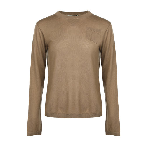 MaxMara/麦丝玛拉/女士高弹宽松薄款绵羊毛套头针织衫/毛衣93660529600ULTRA