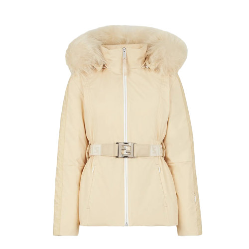 FENDI/芬迪      女士奶油色尼龙正反两穿滑雪夹克羽绒服FAN000AGMHF10RM