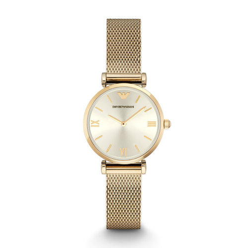 Emporio Armani/安普里奥阿玛尼 阿玛尼手表女士简约编织带石英腕表 AR1957