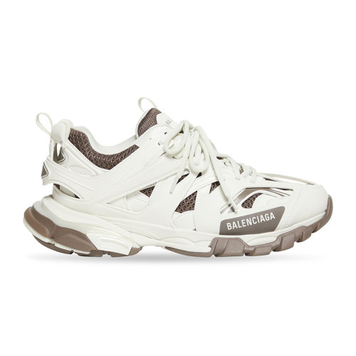 Balenciaga/巴黎世家 22年秋冬新款 男士米白色/深灰色网眼尼龙徽标鞋舌刻字鞋跟双鞋带加固鞋底运动鞋542023W3AC11897