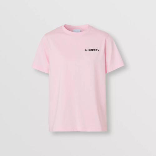  BURBERRY 22年秋冬 女士 专属标识装饰棉质 T 恤衫 80576621