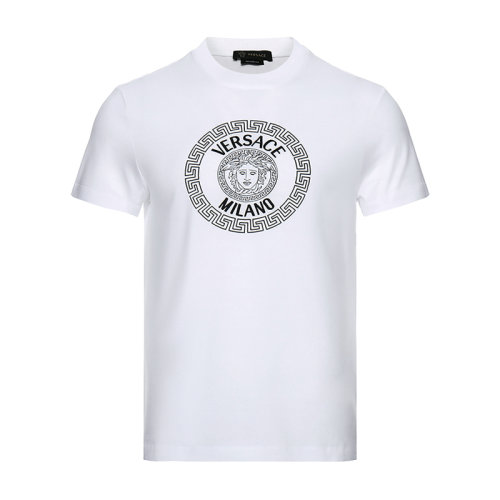 VERSACE/范思哲 男士短袖T恤 男士美杜莎图案棉质圆领短袖T恤 A85161 A228806