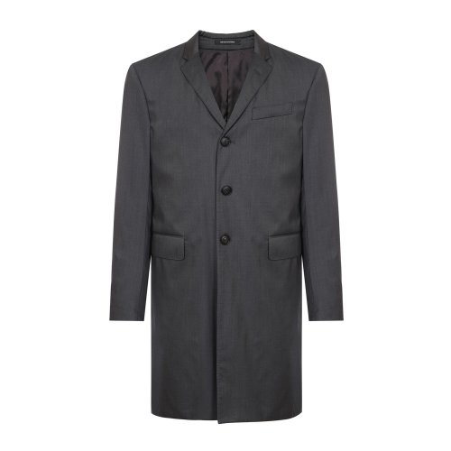 Emporio Armani/安普里奥阿玛尼 灰色 男士西服领大衣 11LSD0-01503-642（9.7陆续发货）