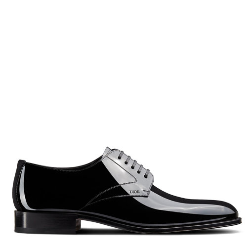 DIOR/迪奥 21年早秋新款 TIMELESS系列 男士黑色漆皮小牛皮德比鞋DE305ZKC_H969