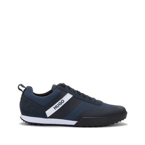 HUGOBOSS/雨果博斯 男士织物配皮多种面料系带休闲运动鞋50407638