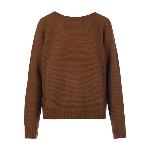 MaxMara/麦丝玛拉 女士棕色棉质针织衫/毛衣 SATRAP0002