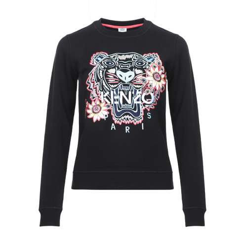 KENZO/高田贤三 女卫衣虎头刺绣棉质圆领长袖卫衣运动衫 2SW712 4XO