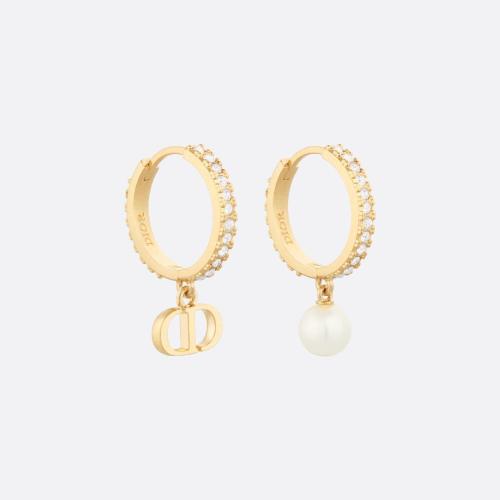 DIOR迪奥 22年秋冬 女士 耳环 Boucles doreilles Petit CD E1914PTCCY_D03S