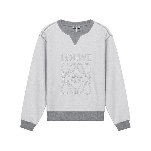 LOEWE/罗意威【22春夏新款】女士棉质圆领长袖卫衣运动衫Anagram刺绣 S359341X95