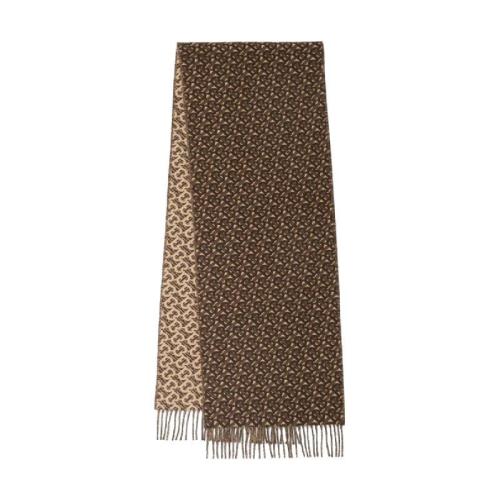  BURBERRY 22年秋冬 男士 专属标识提花羊绒围巾 80339921 预定商品1-3周发货