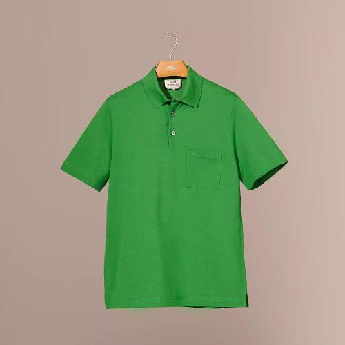  HERMES爱马仕 22年秋冬 男士 短袖衬衫 Polo boutonne broderie H H072325HA183XL