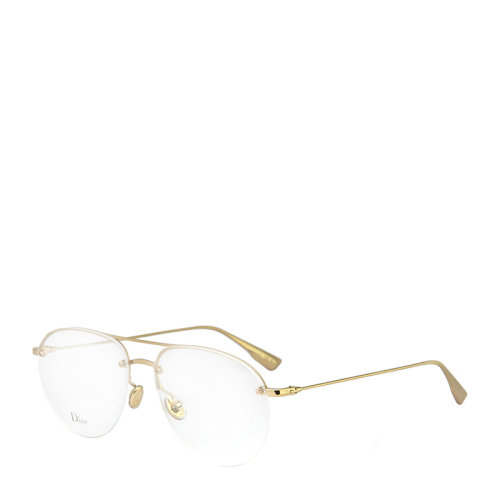 DIOR/迪奥 简约 复古 合金 半框 男女款 光学镜架 近视 眼镜框 眼镜架 DIORSTELLAIREO11 55mm DIOR 迪奥