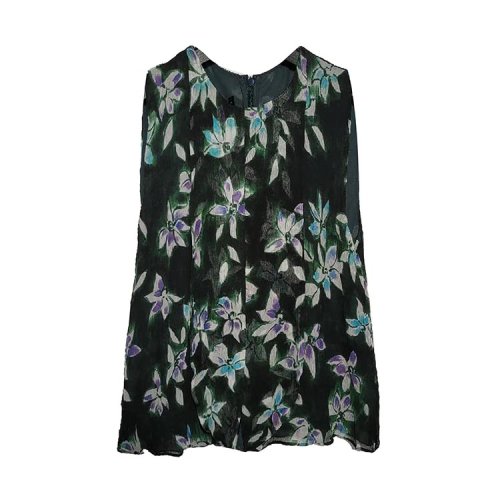 Emporio Armani/安普里奥阿玛尼  绿色碎花女士T恤