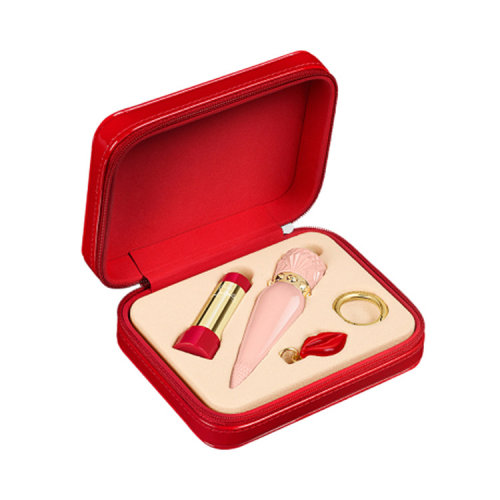 Christian Louboutin/克里斯提鲁布托 路铂廷/萝卜丁 滋润经典红限量七夕节日礼盒（粉壳+芯+环扣+红唇）