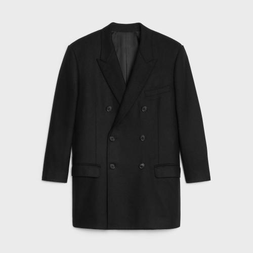  CELINE赛琳思琳 22年秋冬 女士 西服外套 VESTE GARCON FLANELLE CACHEMIRE 2V09L561F.38NO