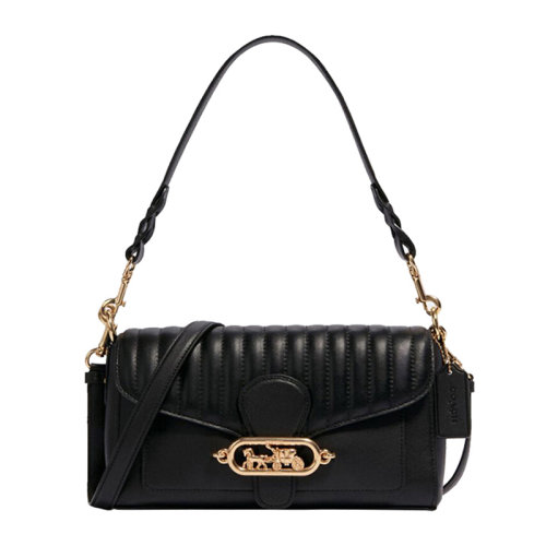 COACH/蔻驰 女士黑色皮革Jade单肩包 F2733IMBLK