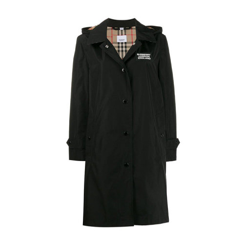 BURBERRY/博柏利 可拆式连帽形状记忆塔夫绸轻便女士大衣 80227311