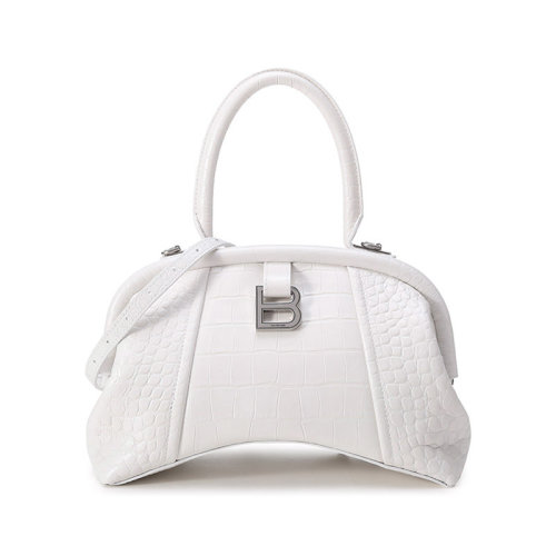 Balenciaga/巴黎世家 【22春夏新款】 女士鳄鱼纹牛皮EDITOR手提单肩斜挎包S码 673116 23EE2