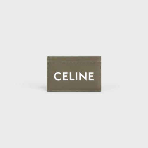  CELINE赛琳思琳 22年秋冬 男士 卡包 CELINE印花光滑牛皮革卡包 10B703DMF.31DO