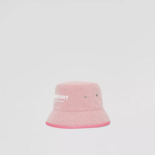  BURBERRY 22年秋冬 女士 绣标装饰棉质帆布渔夫帽 80649171
