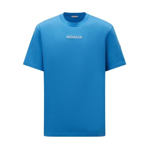  MONCLER蒙可蒙克莱 22年秋冬 男士 短袖T恤 图案徽标T恤 H20918C000328390T725