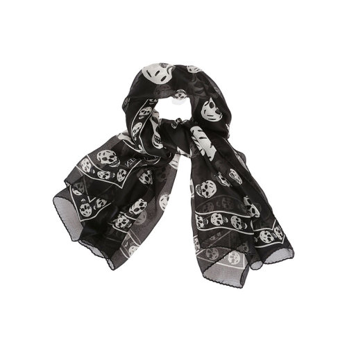 Alexander McQueen/亚历山大麦昆  时尚 低调奢华 休闲 骷髅头 男士围巾/披肩围巾 5577174Q0601078  HKY06107