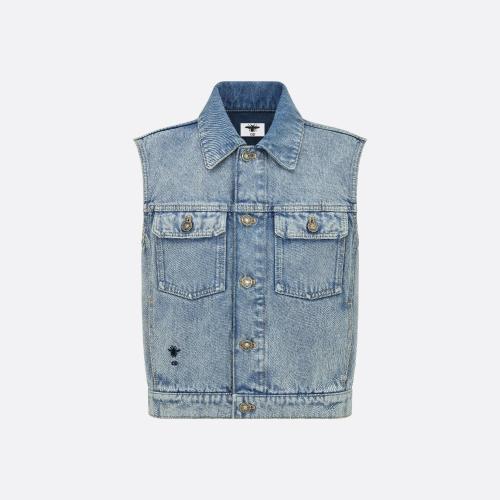  DIOR迪奥 22年秋冬 女士 背心 无袖夹克 222G01A3518_X5894