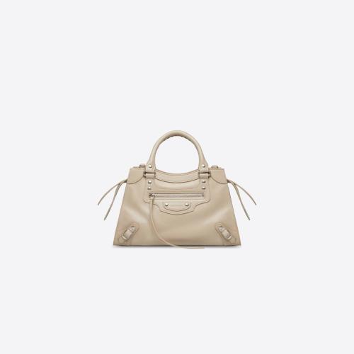  BALENCIAGA巴黎世家 22年春夏 女士 手提包 Women's Neo Classic Small Top Handle Bag in Bei 预定商品1-3周发货