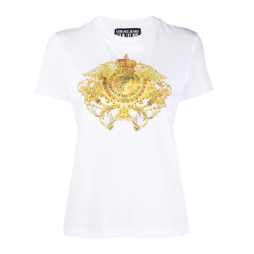  VERSACE JEANS COUTURE 女士印花棉质短袖T恤 B2HWA729 11620 003 PLFSX