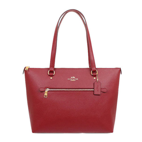 COACH/蔻驰 女士纯色皮质PVC/配皮经典字母马车徽标装饰大号手提包单肩包通勤包托特包女包 F79608 多色可选