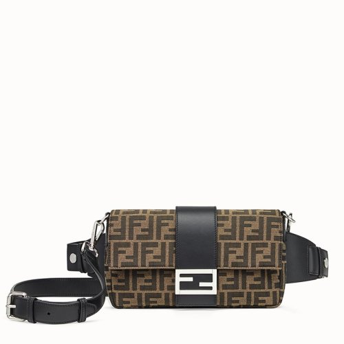 FENDI/芬迪 2020早春新款 男士老花帆布可单肩胸包腰包法棍包 7VA472A9ZLF0L3T