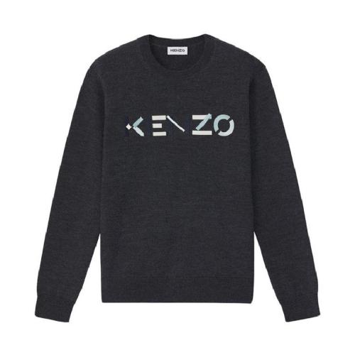 KENZO/高田贤三 男士深灰色羊毛卫衣 FA65PU5413LA.97