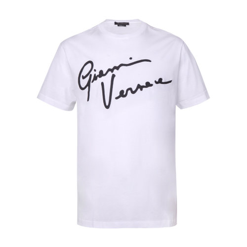 VERSACE/范思哲 男士短袖T恤 男士棉质GV SIGNATURE圆领短袖T恤 A85162 A228806