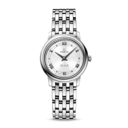 OMEGA/欧米茄 碟飞系列 典雅 精钢 石英机芯 女士腕表 424.10.27.60.04.001