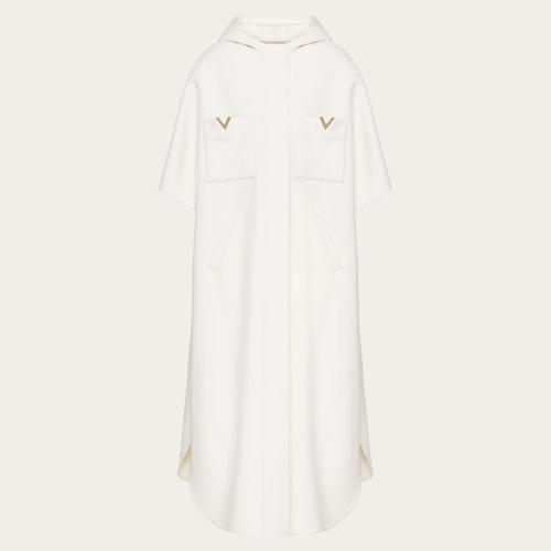  VALENTINO华伦天奴 22年秋冬 女士 斗篷 CAPE EN DRAP COMPACT 1B3CG3766JAA03