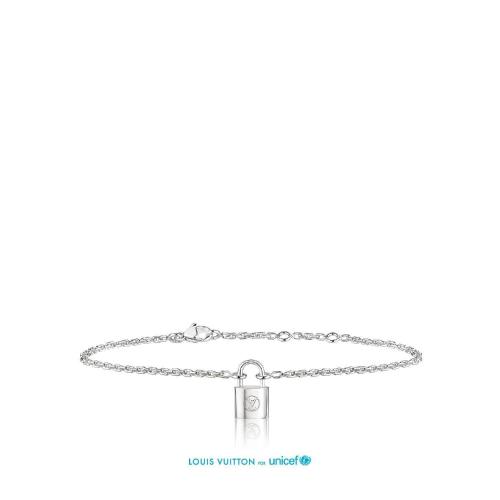  LV路易威登 22年秋冬 男士 手链 LOCKIT 925银手链 Q95450 预定商品2-8周发货