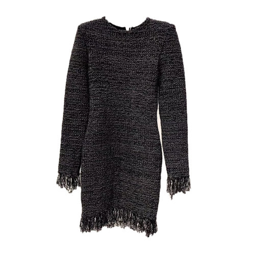 BALMAIN/巴尔曼  宝曼 时尚简约 女士黑色连衣裙 153720K191C5127  HKY20210303
