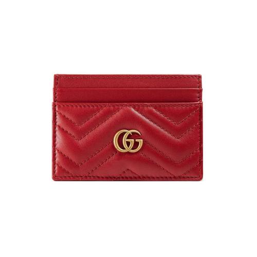  GUCCI古驰 22年秋冬 女士 GG Marmont系列卡片夹 443127 DTD1T 6433 预定商品2-6周发货