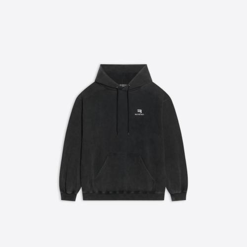  BALENCIAGA巴黎世家 22年秋冬 男士 卫衣 Sponsor B 中等剪裁 Hoodie 连帽衫 600583TLVA11070 预定商品1-3周发货