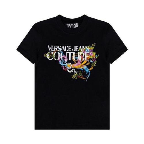  VERSACE JEANS COUTURE 女士黑色棉质短袖T恤 B2HWA7KA-30457-899 PLFSX