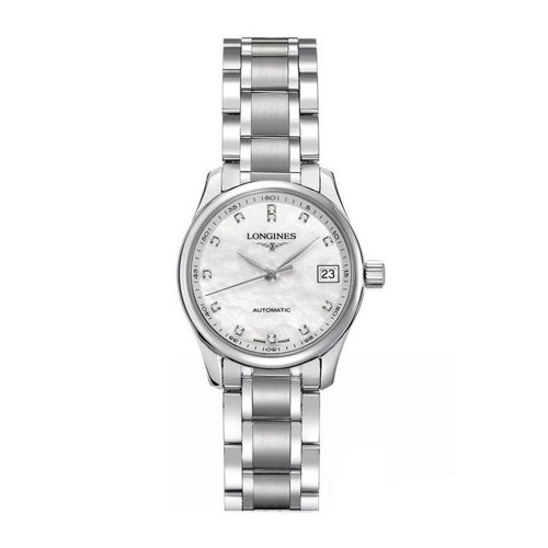 LONGINES/浪琴 名匠系列 精钢 刻度镶钻 自动机械 女士腕表 L2.128.4.87.6