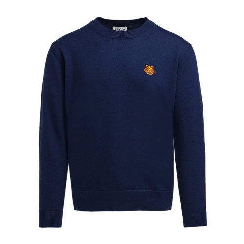 KENZO/高田贤三 KENZO/高田贤三 男士深蓝色羊毛经典虎头刺绣装饰圆领长袖上衣毛衣 PFA65PU5373TA 多色可选