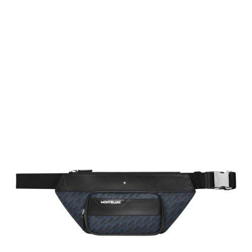 Mont Blanc/万宝M_Gram 4810系列 男士拼色PVC全新M字形图案腰包胸包男包 127435