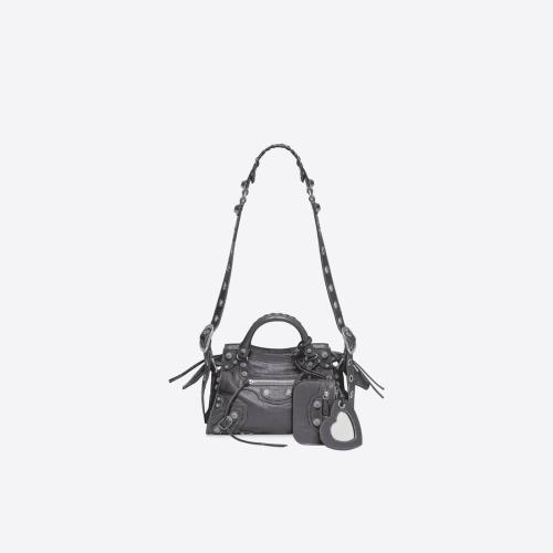  BALENCIAGA巴黎世家 22年秋冬 女士 手提包 Womens Neo Cagole Xs Handbag  in Dark Grey 7009