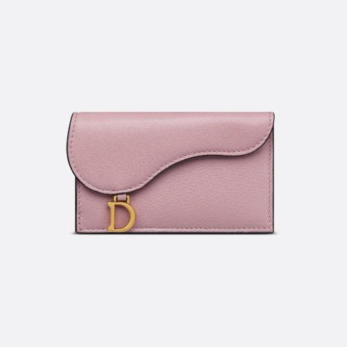  DIOR迪奥 22年秋冬 女士 卡包 Porte-cartes zippe compact a rabat Saddle S5692CCEH_M77P