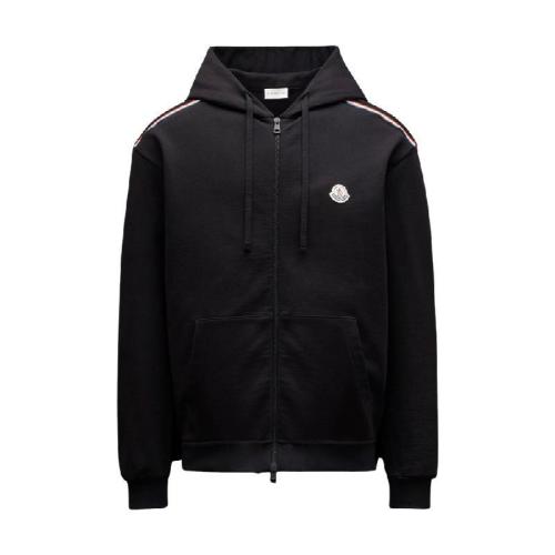  MONCLER蒙可蒙克莱 22年秋冬 男士 卫衣 Tricolour Accent Zip-Up Hoodie H10918G00047809LA99